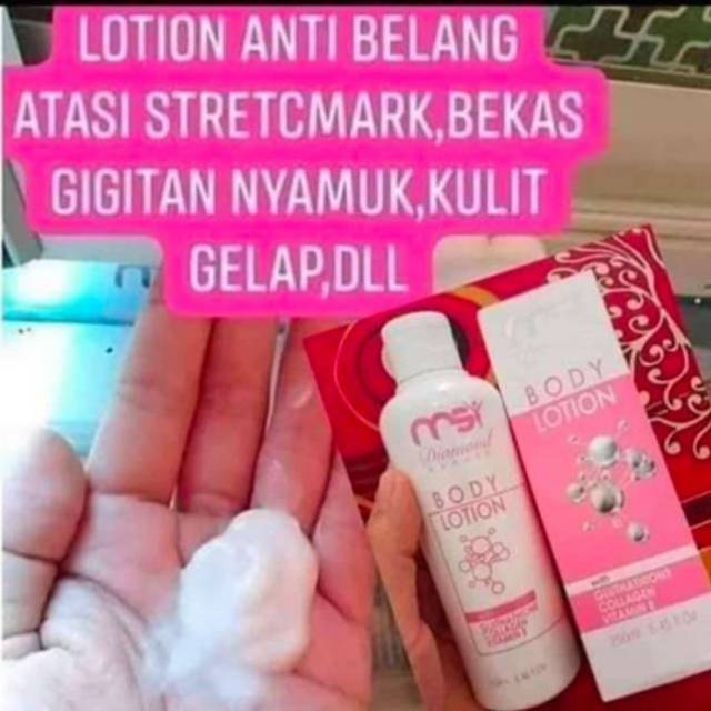 Body Lotion Diamond MSI original/asli