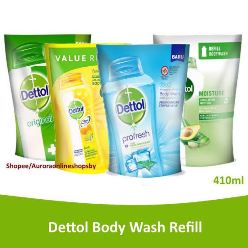 SABUN MANDI CAIR | DETTOL 410 ML |