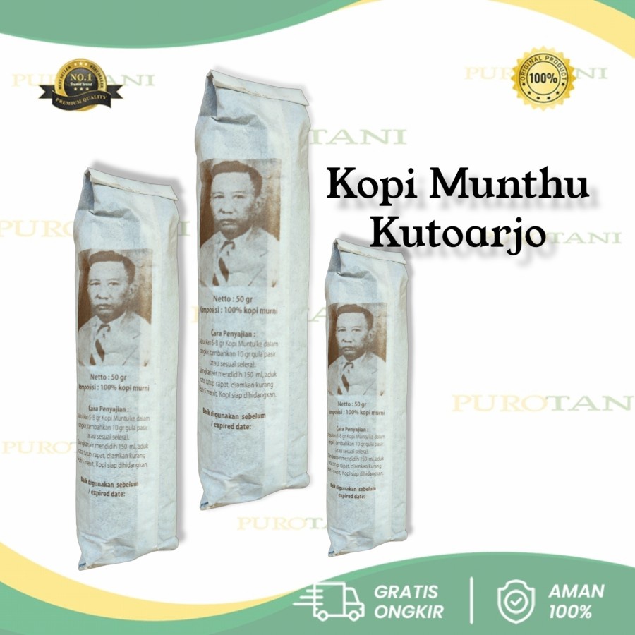 Kopi bubuk Cap Muntu Legendaris Kopi Dari Kutoarjo