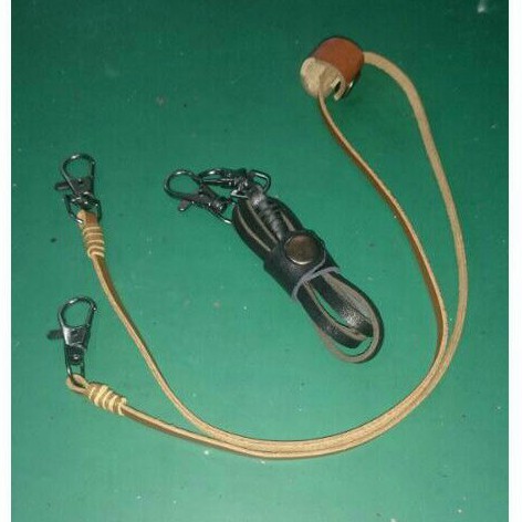 Tali Kalung Pengait Masker Multifungsi Kulit Asli Pria Wanita