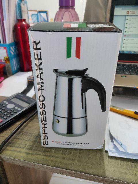 Mokapot Moka Pot - Original - 6 Cup - Coffee Maker - 6cup - 6 Cangkir Kopi 300ml 300 Ml