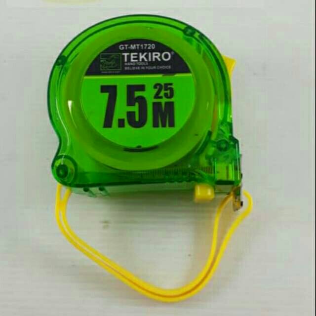 Meteran 7,5 Meter Tekiro Transparan - Measuring Tape Tekiro 7,5 Meter Transparan