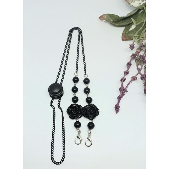 Strap Masker Gantungan Tali Kalung Konektor Hijab Mask 2in1