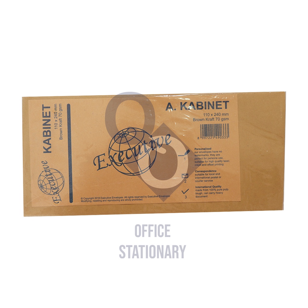 

Amplop coklat executive A kabinet / Samson A Cokelat