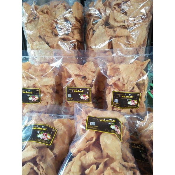 

krupuk bawang / kripik pangsit rasa bawang