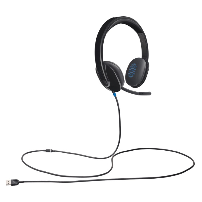 Logitech H540 Headset Stereo USB Mikrofon Noise-Cancelling