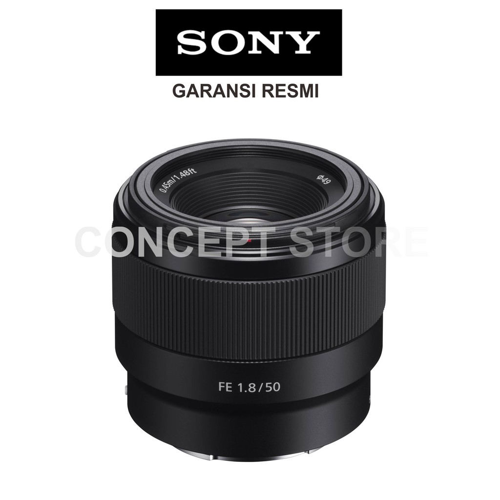 Sony Lens SEL FE 50 mm f 1.8 Full Frame Lensa Kamera BLACK