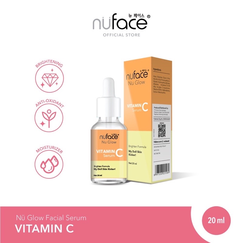 [BPOM] READY Nuface Nu Glow Vitamin C Serum Wajah Glowing 20 Ml