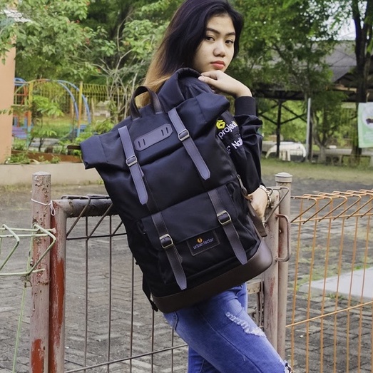 JAM SESSION BLACK |ManNeedMe x URBAN| Tas Ransel Punggung Pria Wanita Tas Backpack ORIGINAL