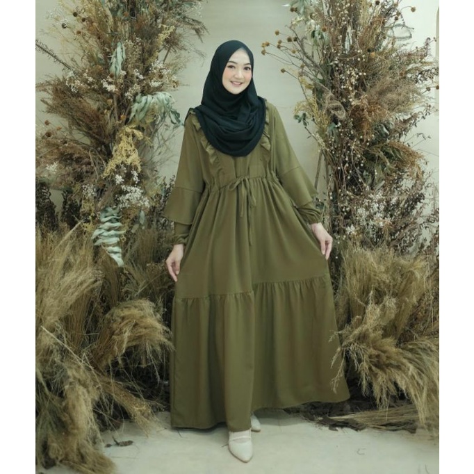 Hasanah Dress/Gamis Remaja/Outfit Syar'i Remaja/Gamis Kekinian