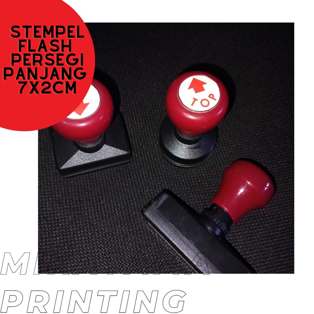 

Stempel Flash Persegi Panjang 1 warna 17x67mm