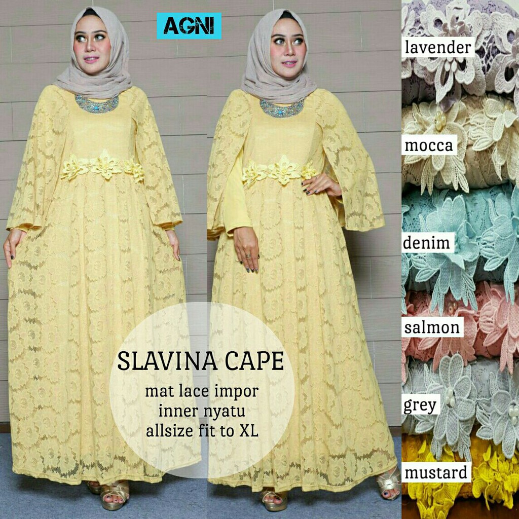 SLAVINA DRESS / SLAVINA BROKAT / DRESS BROKAT / DRESS NAGITA SLAVINA / DRESS MURAH / DRESS KEKINIAN