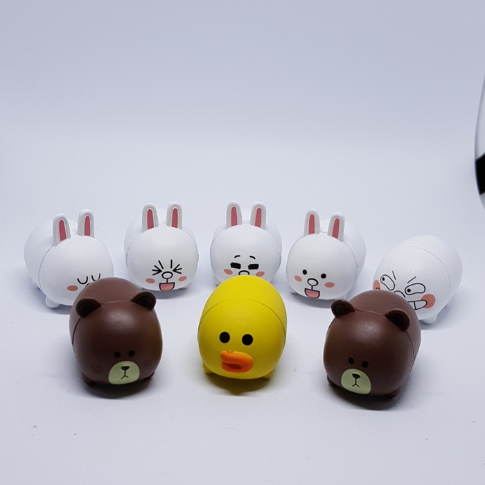 Jual Murah Tsum2 LINE boneka figurin topper kue mainan boneka pajangan browny