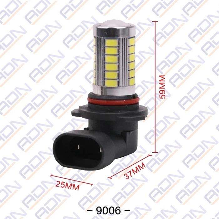lampu led FogLamp 33 titik 5 sisi H11 H16 HB3 HB4 by ADN.in