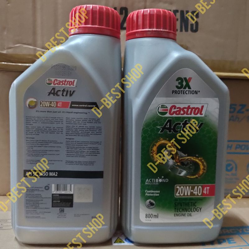 OLI CASTROL ACTIV SAE 20W/40 - 800ml