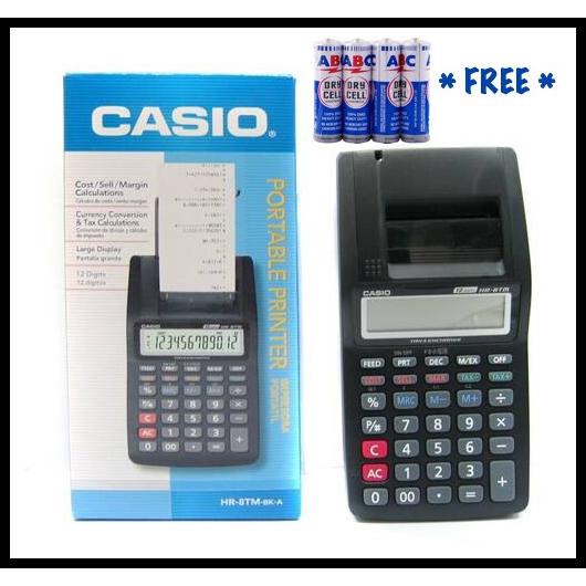 

Portable Cash Register Printing Casio Hr 8Tm Calculator + Abc Biru