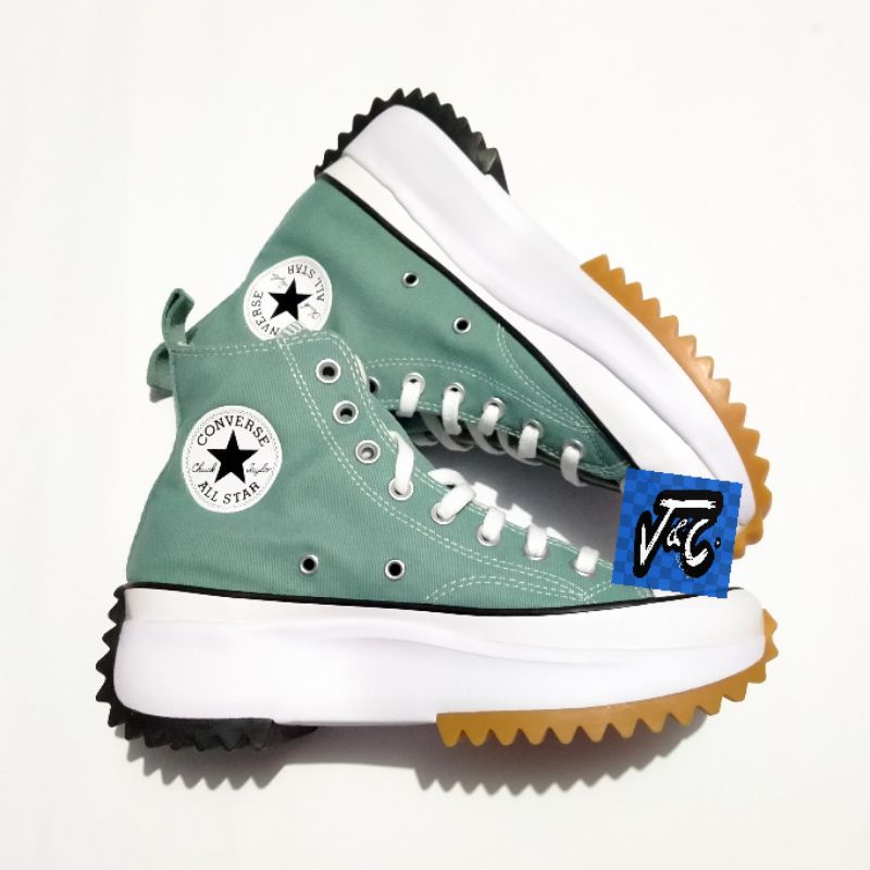 Sepatu Converse Run Star Hike Platform Recycled Polyester Jade Unity