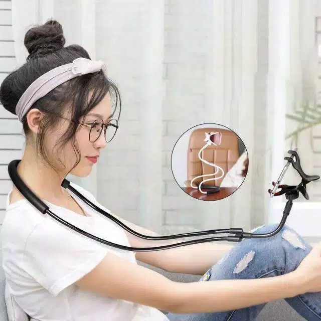 (JC) Lazy Pod leher &amp; pinggang Lazy pod phone holder / lazy hanging