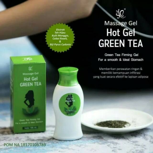 HOT GEL GREEN TEA SYB MASSAGE GEL BPOM GEL PELANGSING PERUT TUBUH NEW DARI SYB