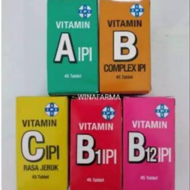 Ipi vitamin A,vitamin B,vitamin B12,vitamin C