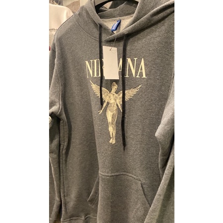 Hoodie H&amp;M Nirvana Angel Grey