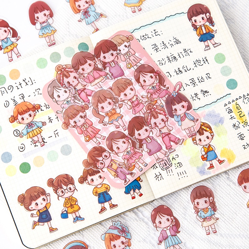 

MINI STIKER WATERPROOF CHIBII GIRL