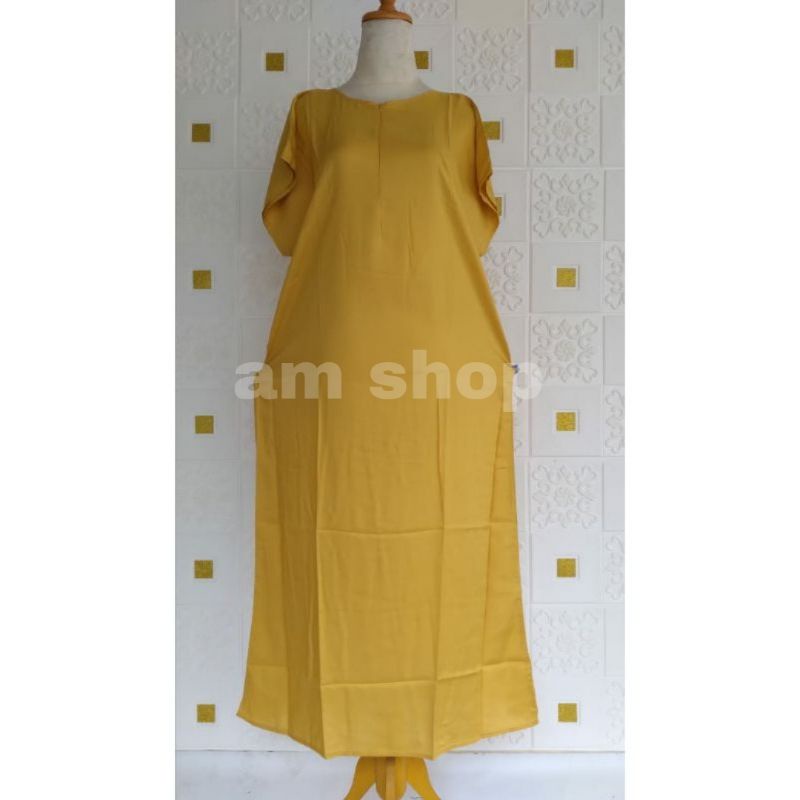 Daster Polos Semata Kaki Busui Panjang