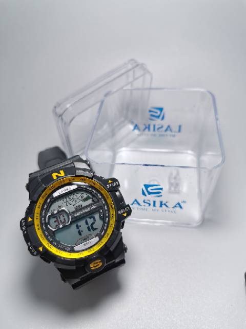 Jam tangan digital Pria Sporty water Resist Lasika 611