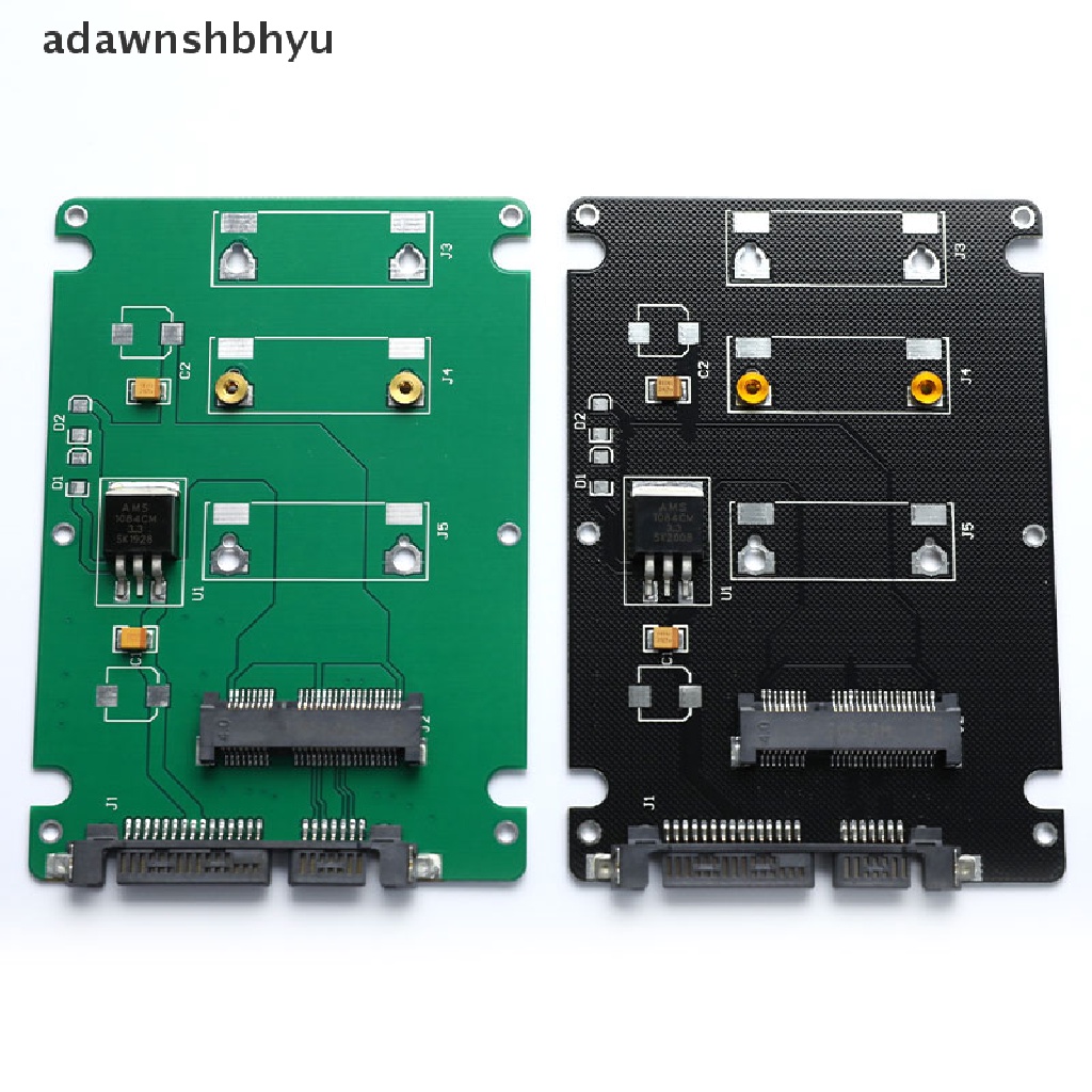 [adawnshbhyu] Konektor Kartu Converter Adapter SSD mSATA Ke 2.5inch SATA 3dengan Casing 2.5inch