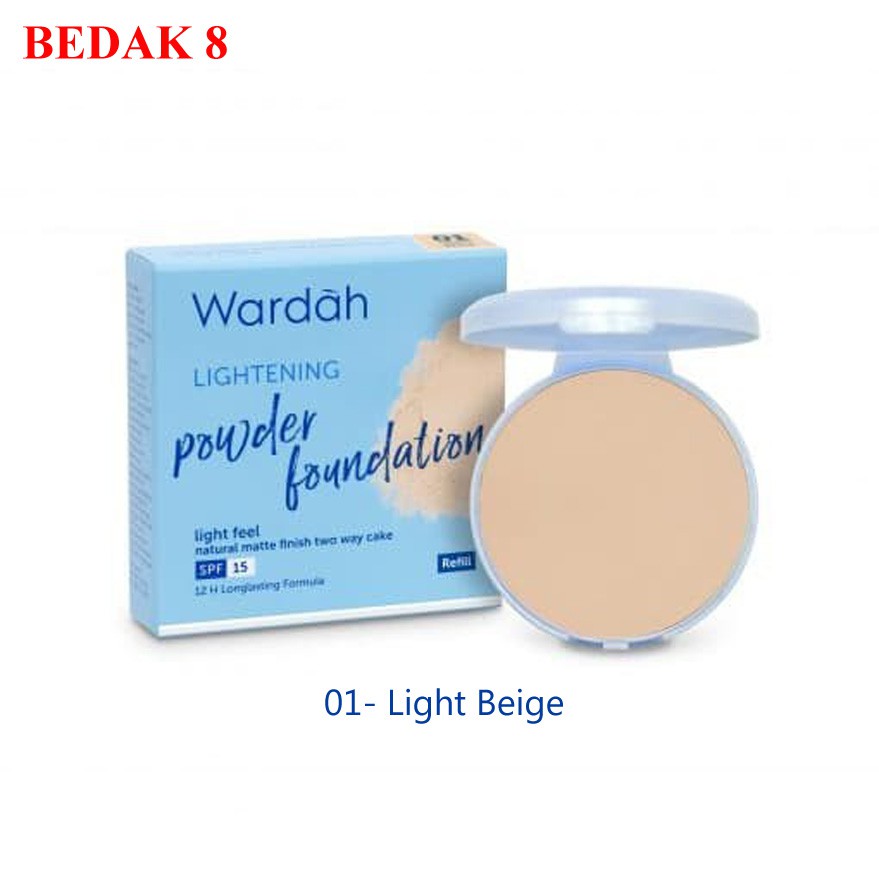 Wardah Refill Lightening Powder Foundation Light Feel/ Refill TWC