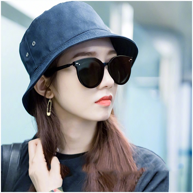 Korean Fashion BLACK PETER Vintage Mata Kucing Wanita Kacamata Hitam Sunglasses AM2