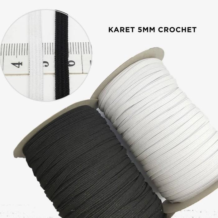 

Ready stock Shveynyye/ Tali Karet Masker 5Mm @100 Yard Grade A Crochet Elastik