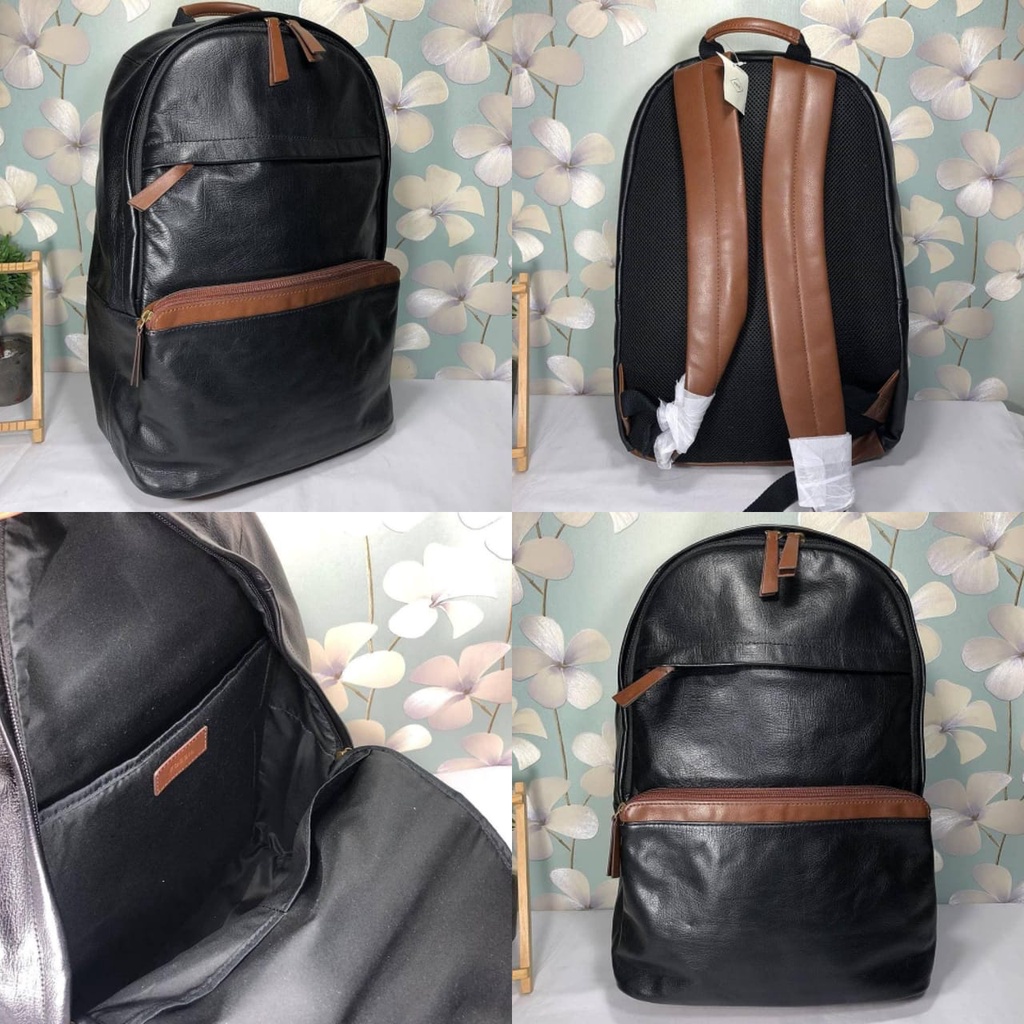 Tas FossilOriginal Evan Backpack Black New Original