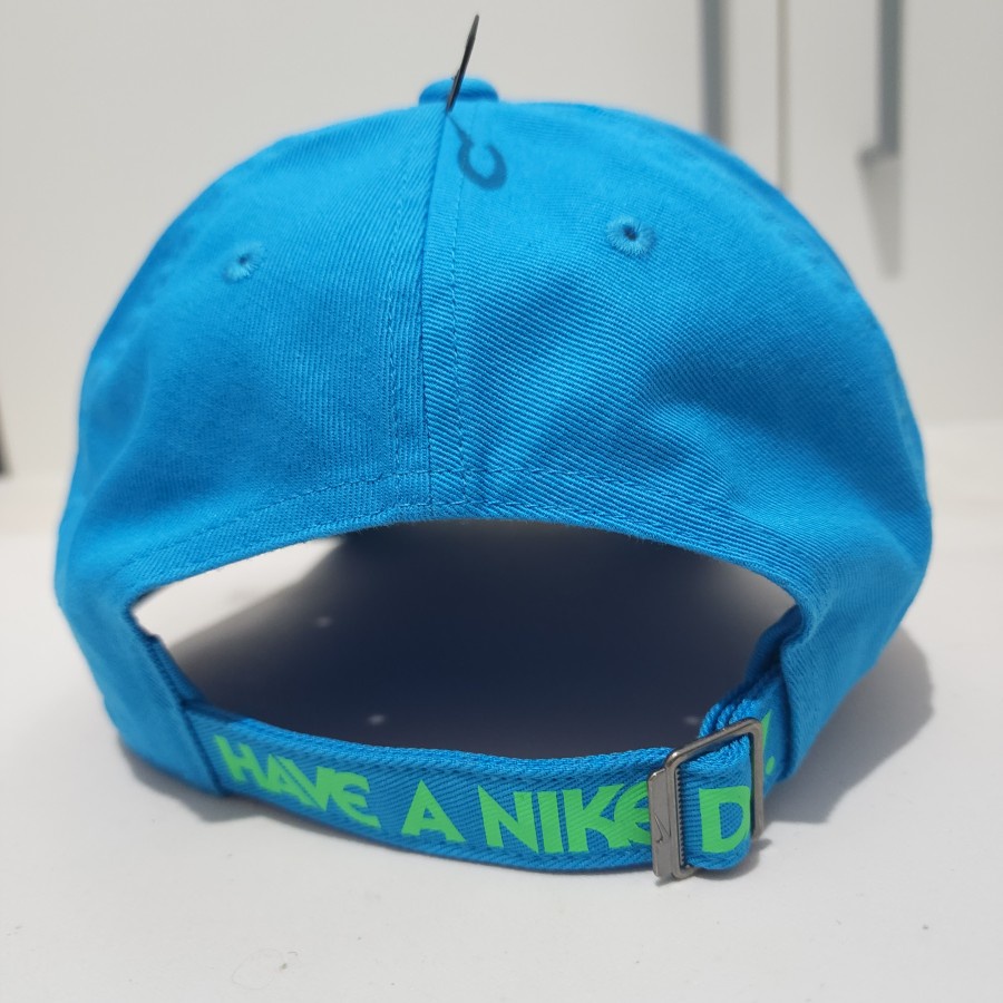 Nike Youth Heritage86 HAVE A NIKE DAY Cap BLUE GREEN DV3170-446 Topi Original 100% SMILE SMILEY