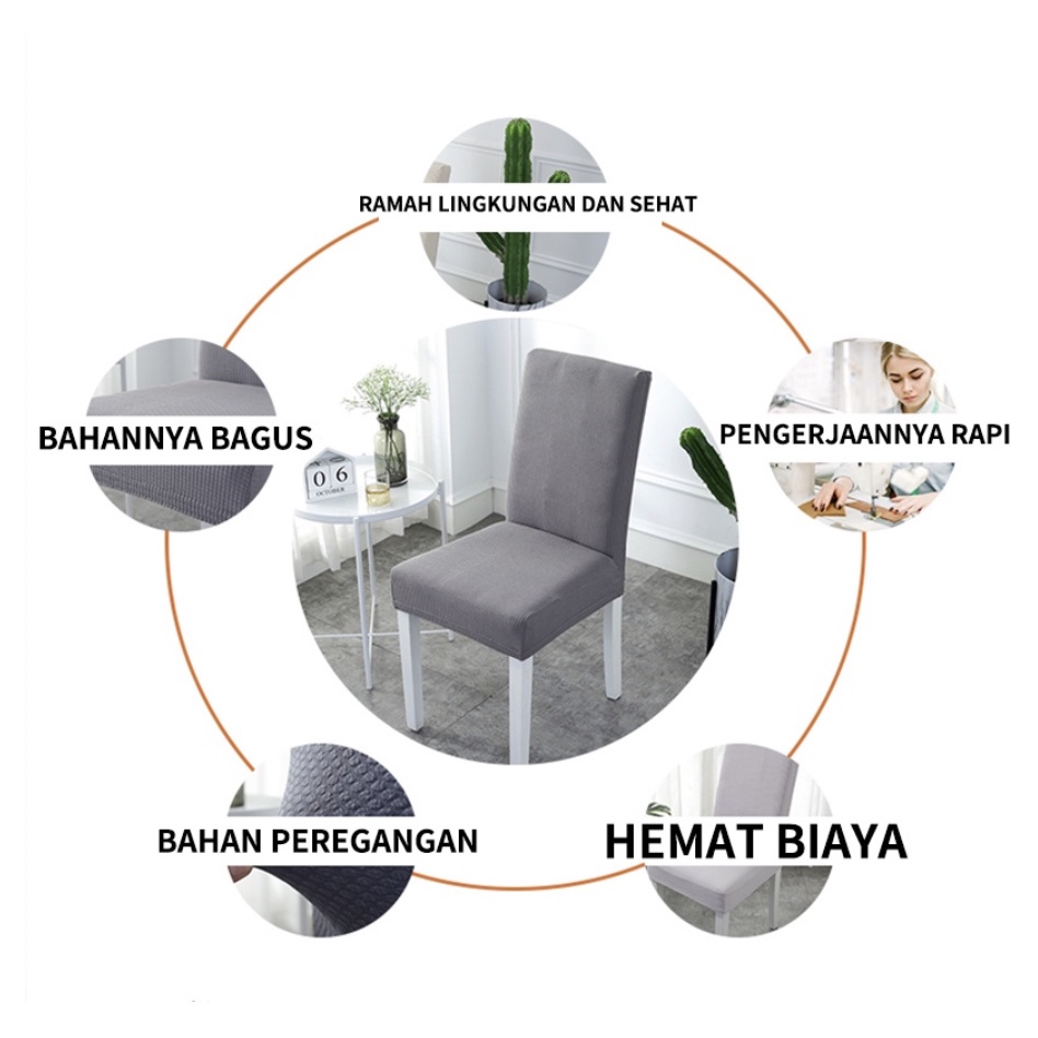 Chair Cover elastis cover kursi berkualitas tinggi sarung kursi gaya eropa