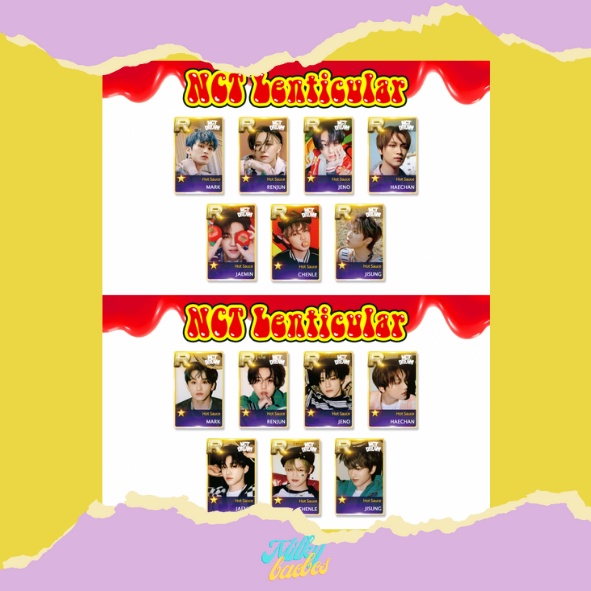 ✨[READY STOCK (baca desc box)] Lenticular NCT U - Hot Sauce (FANMADE by NCT_Lenticular)✨ MARK RENJUN