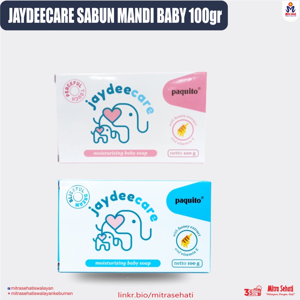 SABUN BABY JAYDEECARE / PAQUITO SABUN MANDI BABY 100GR / SABUN MANDI PAQUITO BABY