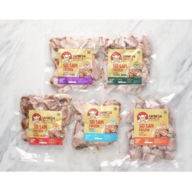 Sei Sapi sapinesia Daging Asap Frozen 130gr