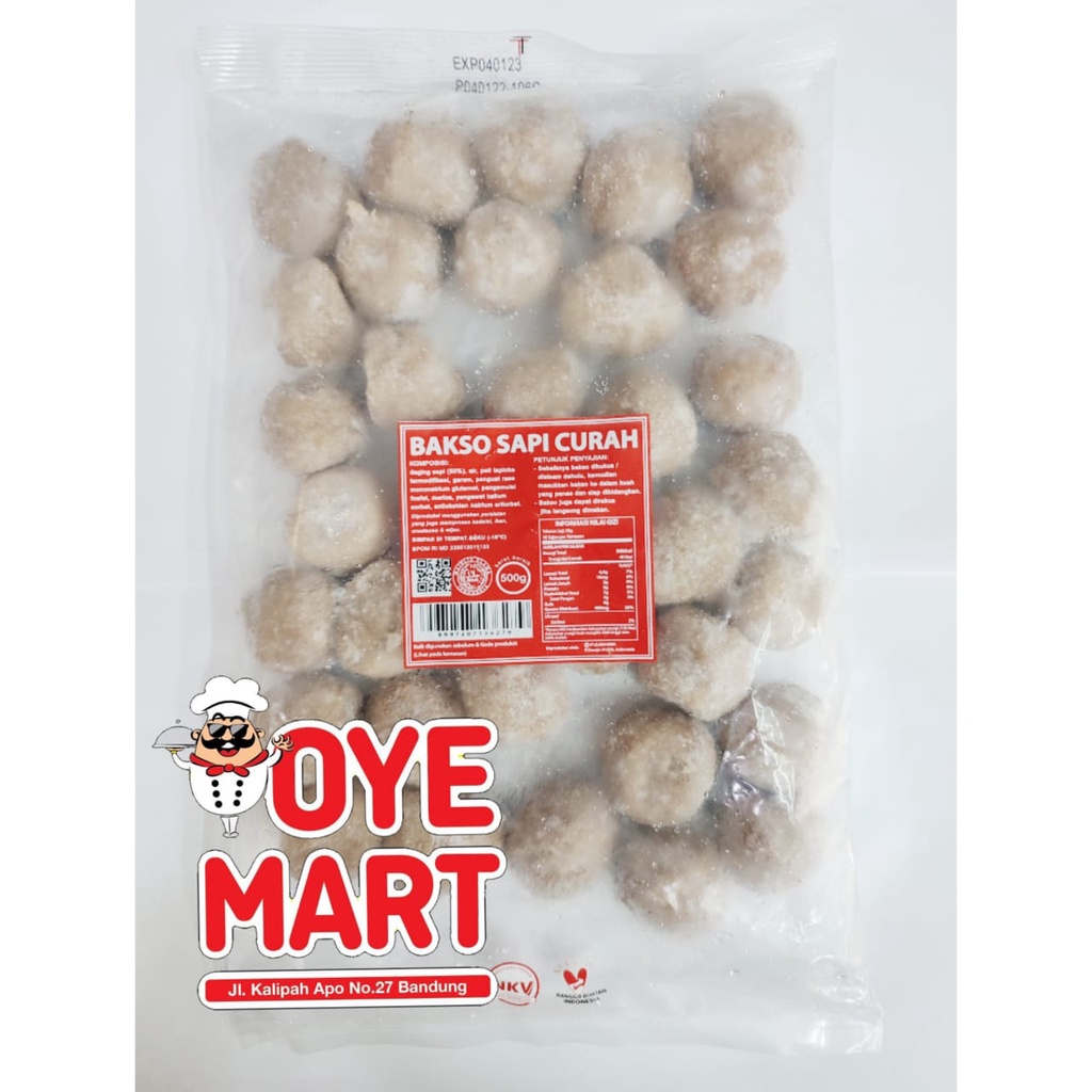 BERNARDI BAKSO SAPI CURAH 500GR/BASO SAPI HARGA PROMO