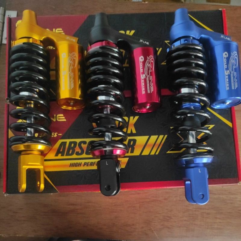 SHOCK BREAKER/ SHOCK ABSORBER X LINE 801 TABUNG ATAS MIO VARIO 310MM 330MM
