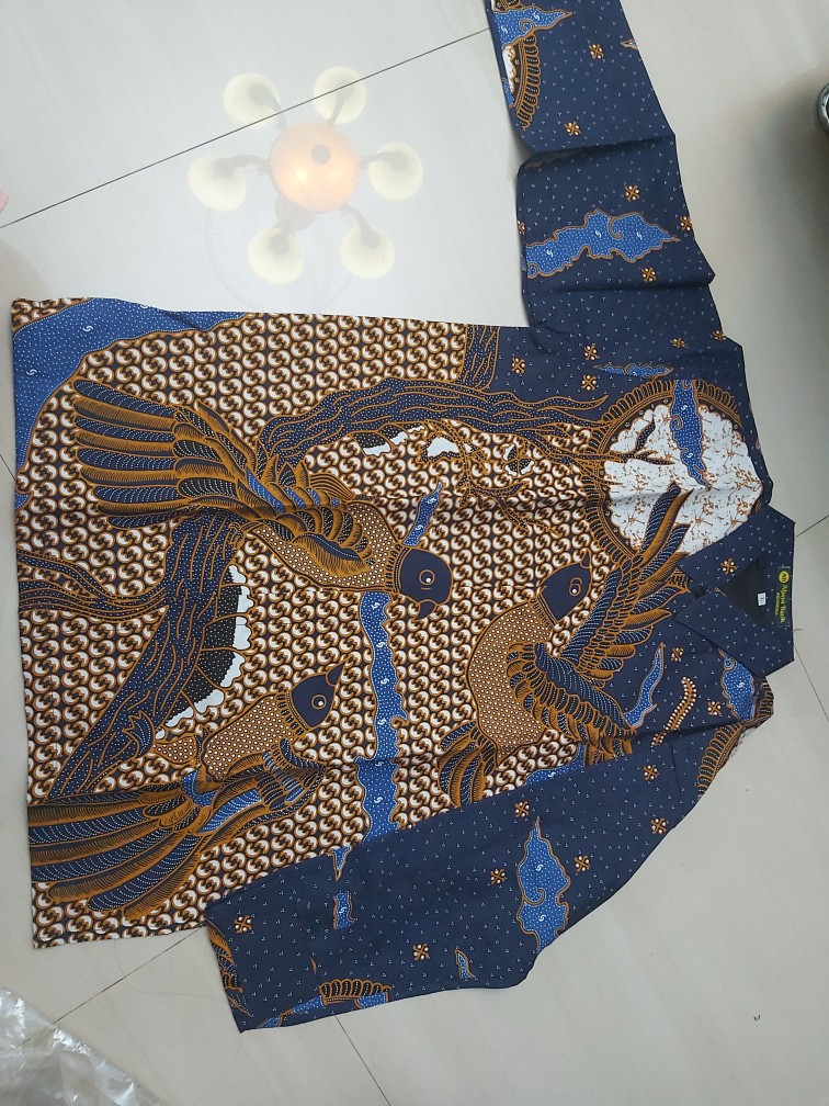 Peksi Langit Kemeja Batik Pria Full Furing Bahan Katun Halus Primisima