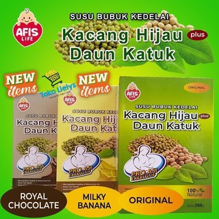 [BUY 1 GET 1] Afis Susu Daun Katuk Booster Asi Susu Pelancar Asi Susu Bubuk Kedelai Kacang Hijau