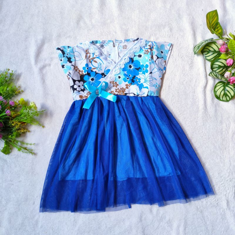 Dress kimono anak 1 2 3 4 tahun gaun anak cewek perempuan ( dress KIMONO TG)