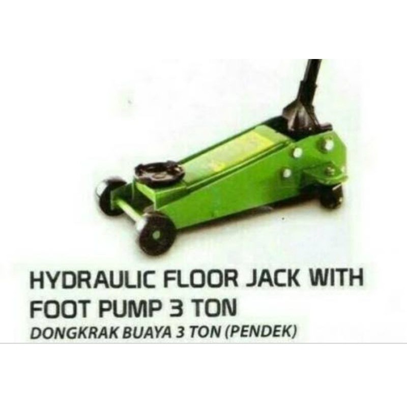 Dongkrak buaya tekiro 3Ton pendek