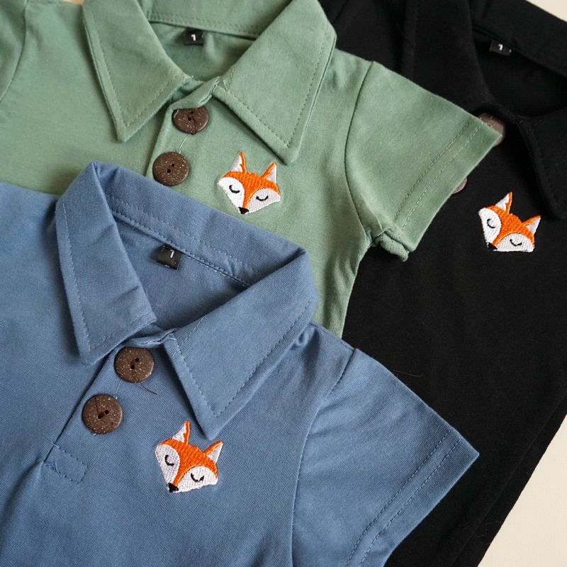 Foxie Polo Set Anak 6bln-4thn / Setelan Anak Kaos Polo