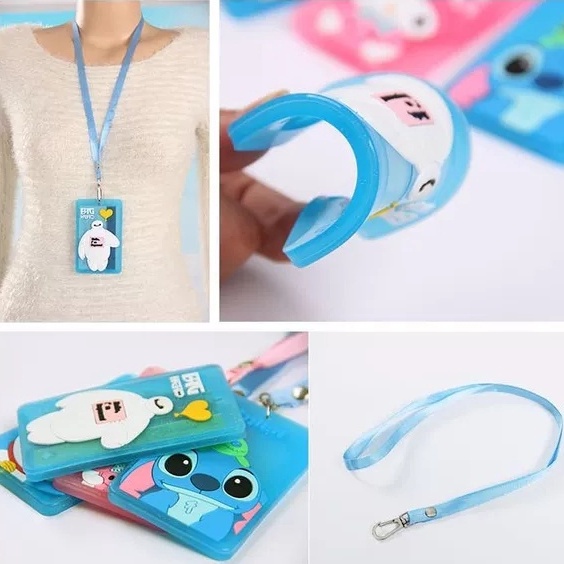 

holder kartu ID - Name tag karakter Motif Lucu