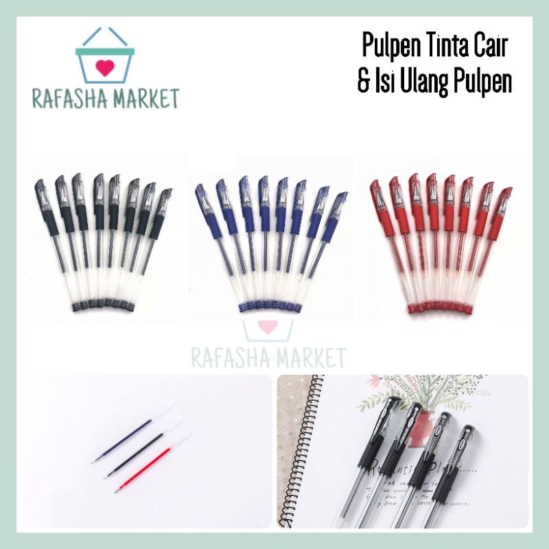 

Bulpen Gel Pulpen Gel Tinta Cair & Isi Ulang Pena Pulpen Sekolah Pena Office Kantor Serbaguna Wanita Cowok
