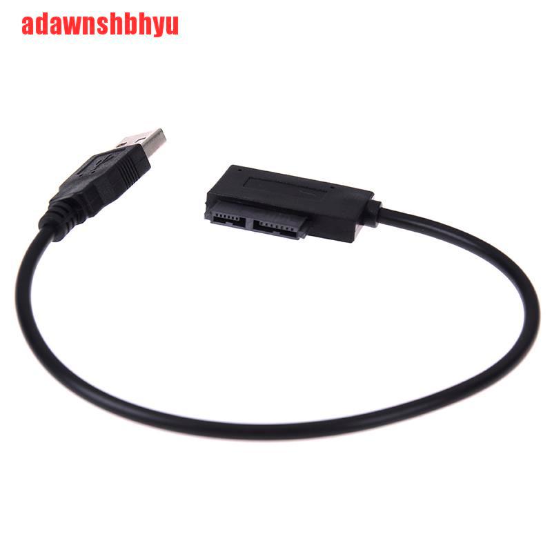 Kabel Adaptor Optik Drive Usb Ke 7+6 13pin Slim Sata/Ide Cd Dvd Rom