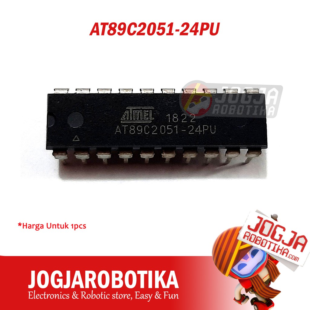 IC AT89C2051-24PU DIP 8-Bit Microcontroller with 2K Bytes Flash