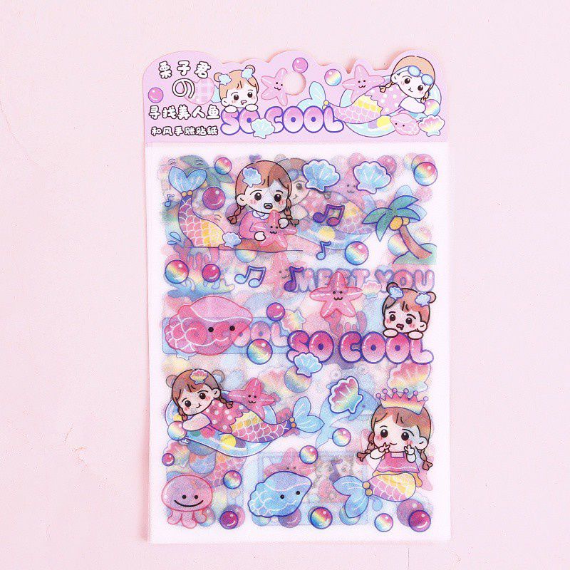 

[Ai's] Stiker kartun OCEAN MERMAID / DIY STICKERS / stiker kartun Lucu anti air